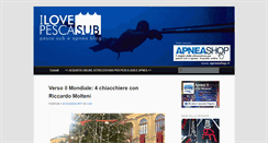 Desktop Screenshot of ilovepescasub.com